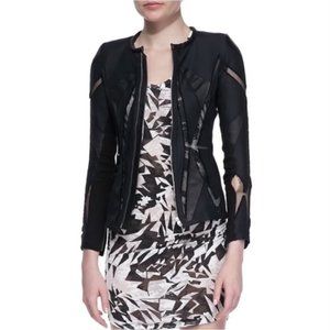 IRO Leather with Mesh Jacket in Black / Size 36 (Small) / Never Been Worn